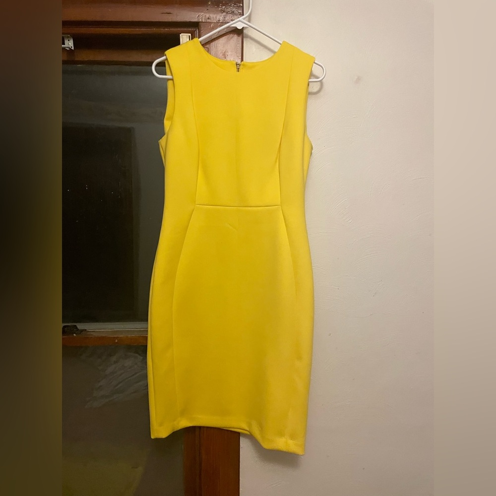 Yellow Calvin Klein Dress